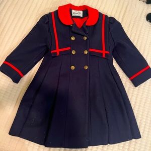 Rothschild Girl’s Vintage Wool Peacoat Size 5t